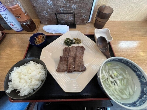湊の小十郎でいただいた牛タン
